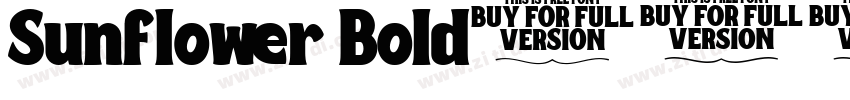 Sunflower Bold字体转换